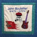 Image of Tribute Quilt Square for John Bouteiller