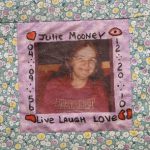 Image of Tribute Quilt Square for Julie Mooney