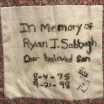 Image of Tribute Quilt Square for Ryan J. Sabbagh