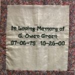 Image of Tribute Quilt Square for Owen Green