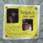 Image of Tribute Quilt Square for Betty Yuill